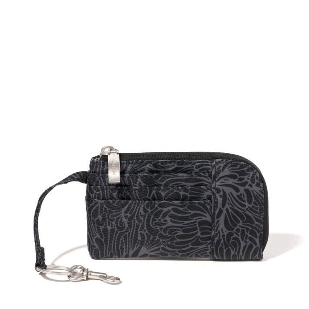 Baggallini Wristlet Women's Midnight Blossom Print RFID Card Case Wallet ERK125